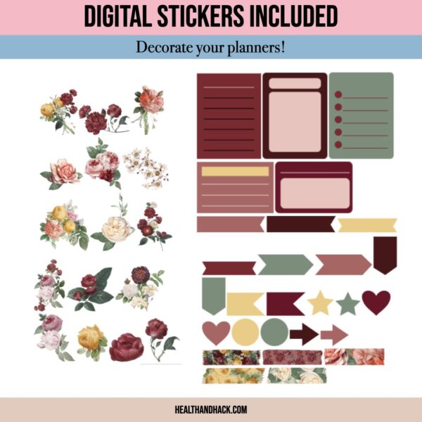 Digital Self Care Journal - Floral - Image 3