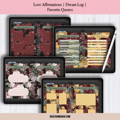 Digital Self Care Journal - Floral - Image 6