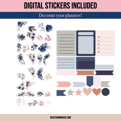 Digital Bullet Journal Templates - Floral - Image 3