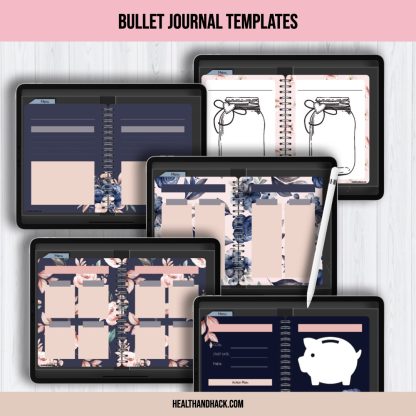 Digital Bullet Journal Templates - Floral - Image 8