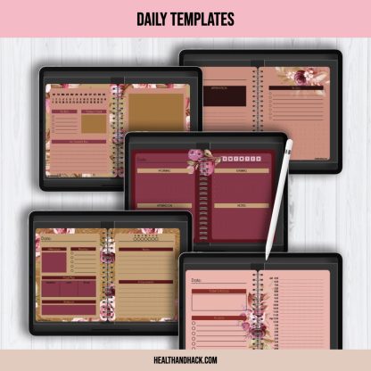 Digital Undated Planners - Floral - Image 9