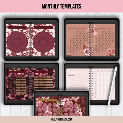 Digital Undated Planners - Floral - Image 5