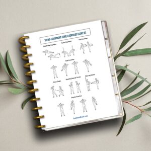 Printable Fitness Planner and Exercise Guide Bundle - Minimalist