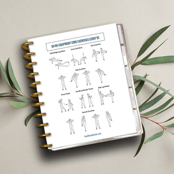 Printable Fitness Planner and Exercise Guide Bundle - Minimalist