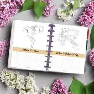 Printable Travel Journal - Damask