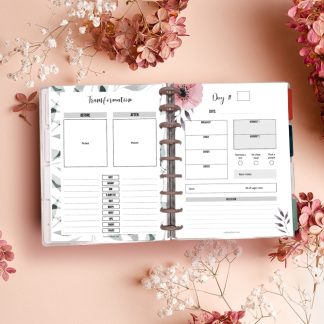 Printable 75-Day-Hard Challenge Tracker - Floral