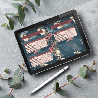 Digital 75 Hard Challenge Tracker - Boho