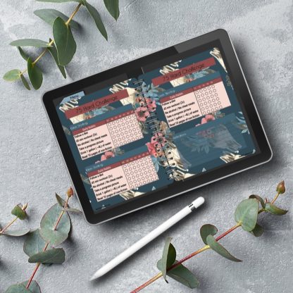 Digital 75 Hard Challenge Tracker - Boho