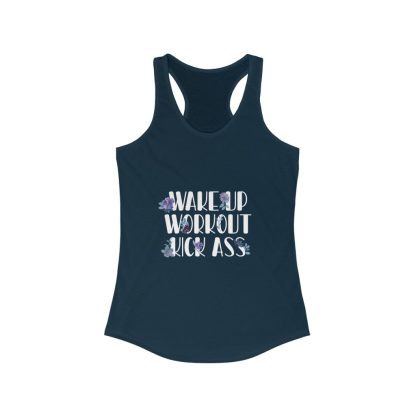 Wake Up Workout Kick Ass - Women's Tank Top - Image 4