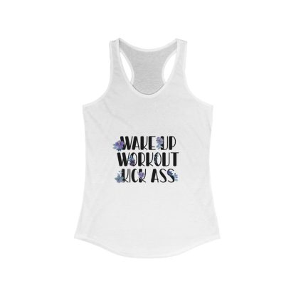 Wake Up Workout Kick Ass - Women's Tank Top - Image 3