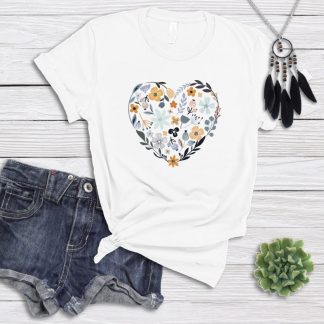Floral Heart T-Shirt
