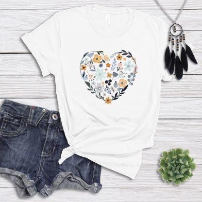 Floral Heart T-Shirt