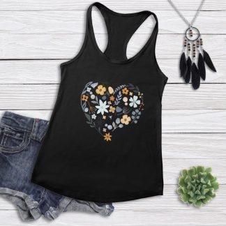 Floral Heart - Women's Tank Top