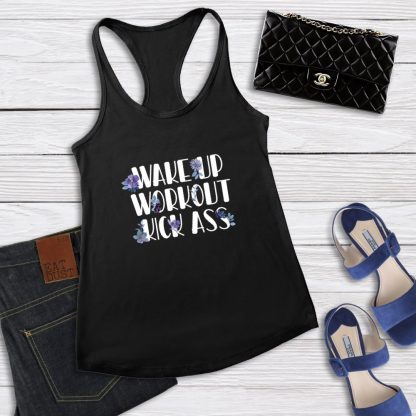 Wake Up Workout Kick Ass - Women's Tank Top