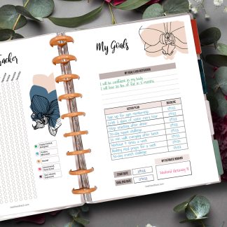 Printable Fitness Planner and Exercise Guide Bundle - Orchid